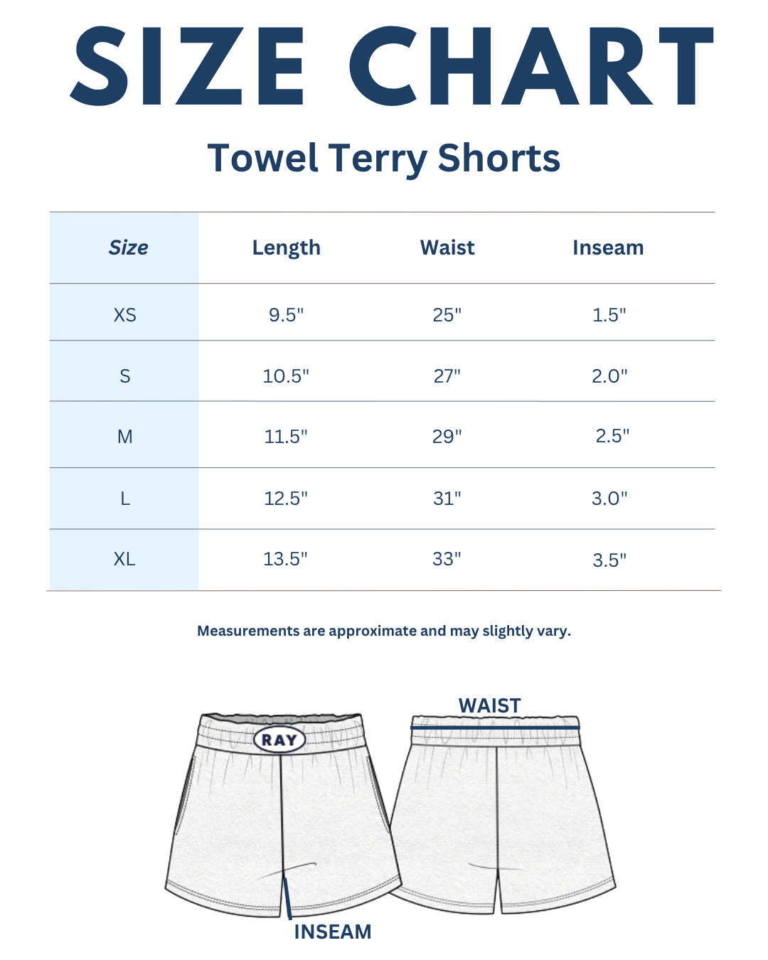 Towel Terry Shorts