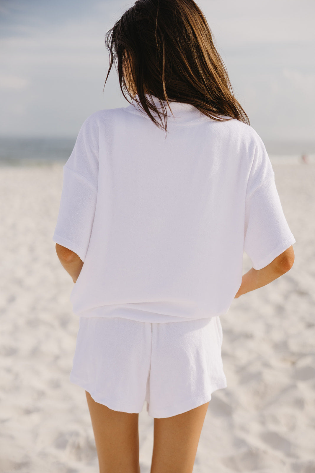 Short Sleeve Towel Terry Sweatshirt