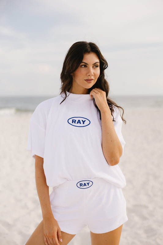 Short Sleeve Towel Terry Sweatshirt