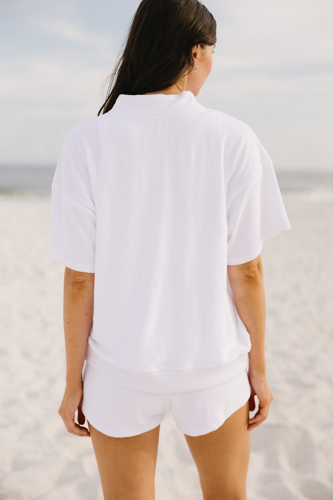 Short Sleeve Towel Terry Sweatshirt