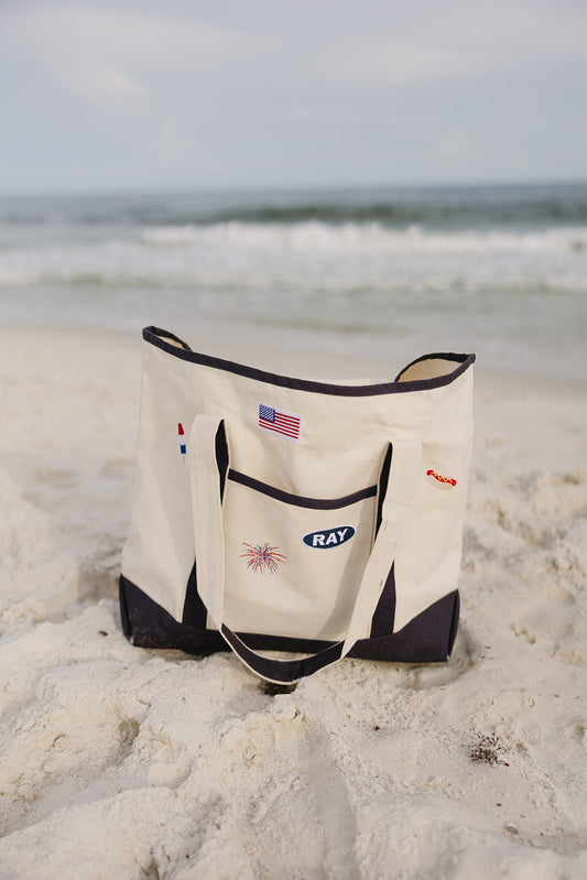 USA Ray Canvas Tote Bag