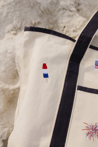 USA Ray Canvas Tote Bag