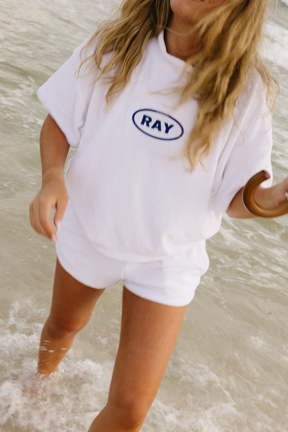 Short Sleeve Towel Terry Sweatshirt