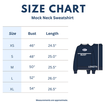 Mock Neck Sweatshirt